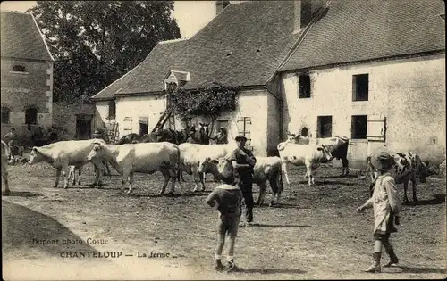 Ak Chanteloup Seine et Marne?, Der Bauernhof