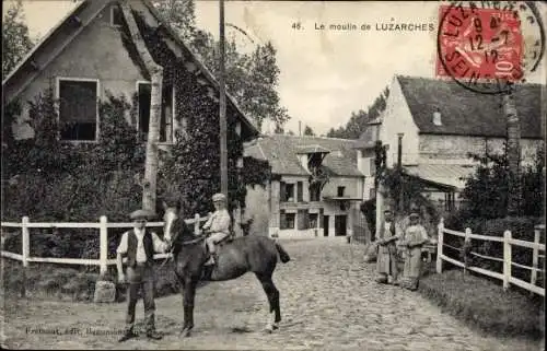 Ak Luzarches Val d'Oise, Die Mühle