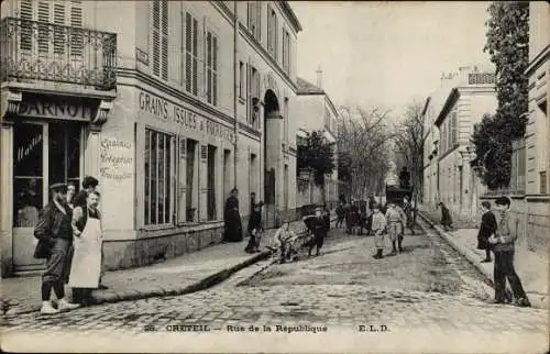 Ak Créteil Val de Marne, Rue de la République