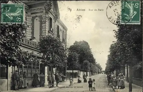 Ak Ablon Val de Marne, Rue de Paris