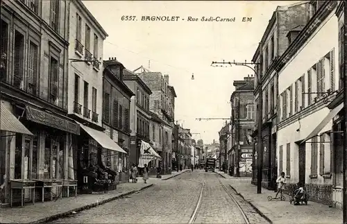 Ak Bagnolet Seine Saint Denis, Rue Sadi Carnot