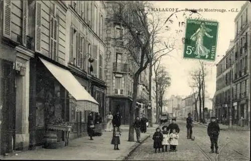 Ak Malakoff Hauts de Seine, Route de Montrouge