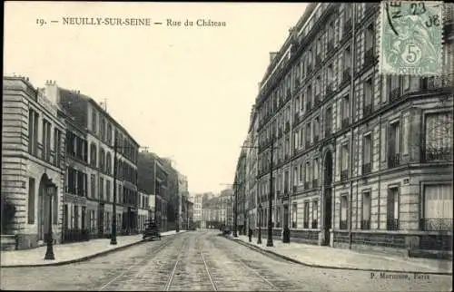 Ak Neuilly sur Seine Hauts de Seine, Rue du Chateau