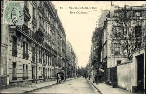 Ak Neuilly sur Seine Hauts de Seine, Rue d'Orleans