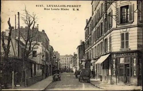 Ak Levallois Perret Hauts de Seine, Rue Louis Blanc, Bäckerei