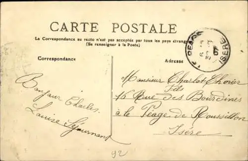 Ak Clichy Hauts de Seine, Boulevard Victor Hugo, Apotheke