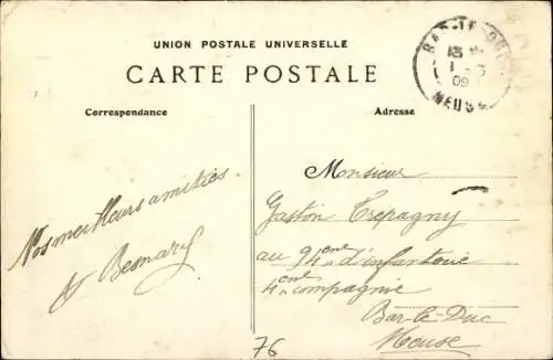 Postkarte Maromme Seine Maritime, Place de la Demi Lune, Café Dieppe