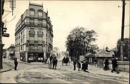 Ak Maisons Laffitte Yvelines, Avenues de Saint Germain und de Poissy