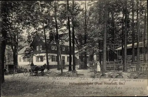 Ak Neustadt in Sachsen, Hohwaldschänke