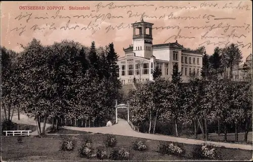 Ak Sopot Gdańsk Zoppot Danzig, Restaurant Stolzenfels