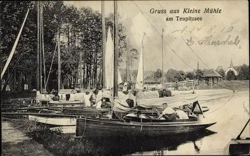 Ak Teupitz in der Mark, Kleine Mühle am Teupitzsee