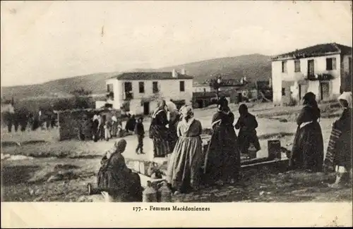 Ak mazedonische Frauen in Tracht