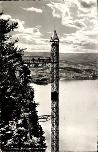 Ak Bürgenstock Kanton Nidwalden, Personen-Aufzug