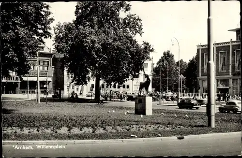 Ak Arnhem Gelderland Niederlande, Willemsplein