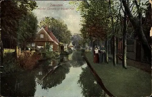 Ak Zaandam Zaanstad Nordholland, Meester Cornelis, Blauwe Pad