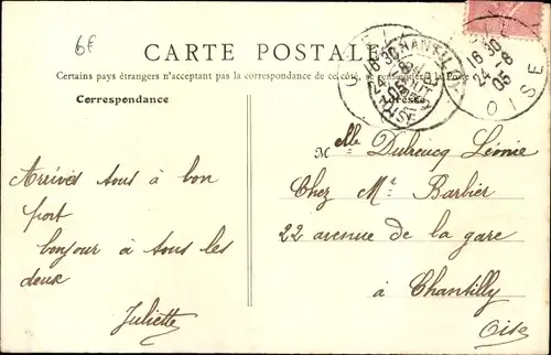 Ak Creil-Oise, Höhle von Senlis