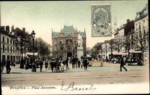 Ak Bruxelles Brüssel, Place Anneessens