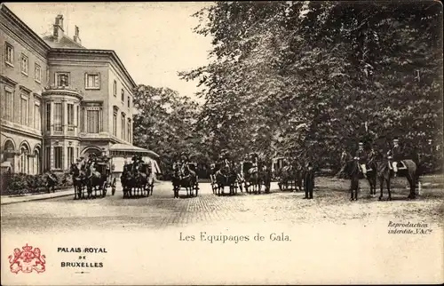 Ak Bruxelles Brüssel, Palais Royal, Les Equipages de Gala