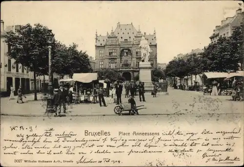 Ak Bruxelles Brüssel, Place Anneessens