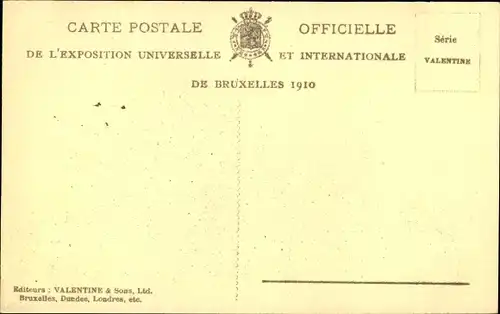 Ak Bruxelles Brüssel, Exposition 1910, L'Incendie des 14-15 Aout 1910, Ruines du Palais de Belgique