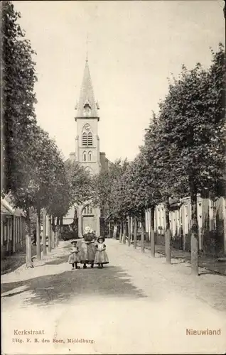 Ak Nieuwland Vijfheerenlanden Südholland, Kerkstraat