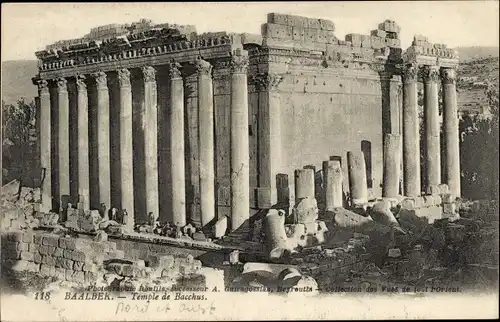 AK Baalbek Libanon, Tempel des Bacchus