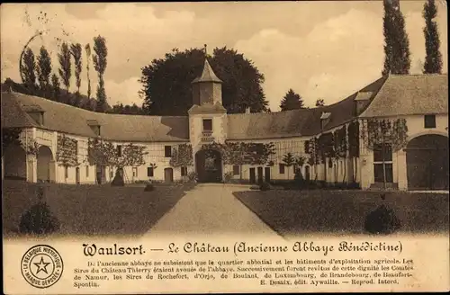Ak Waulsort Hastière Wallonien Namur, Le Chateau, ehemalige Benediktinerabtei