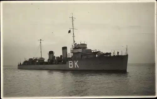 Foto Ak Niederländisches Kriegsschiff, Hr.Ms. BK