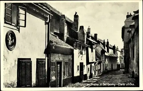 Ak Praha Prag, Zlata ulicka, U Daliborky, Die goldene Gasse