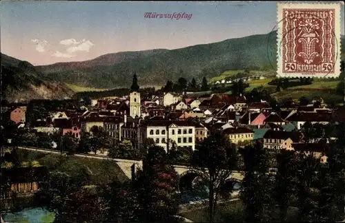 Ak Mürzzuschlag Steiermark, Totalansicht