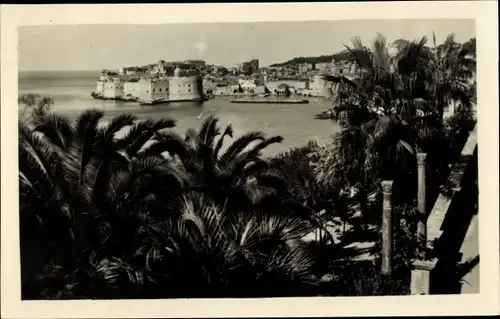 Ak Dubrovnik Kroatien, Teilansicht