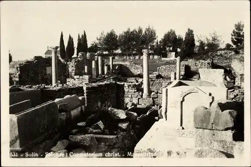 Ak Solin Salona Kroatien, Coemeterium