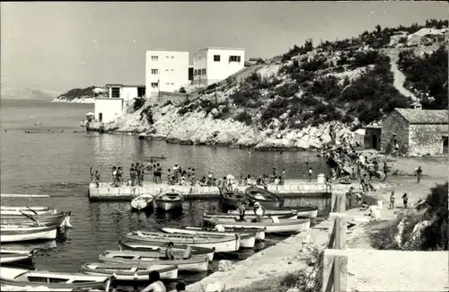 Ak Crikvenica Kroatien, Uferpartie, Boote