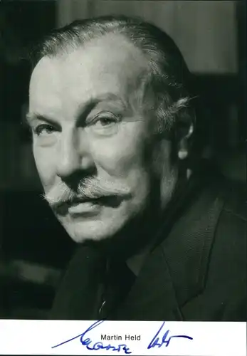 Ak Schauspieler Martin Held, Portrait, Autogramm