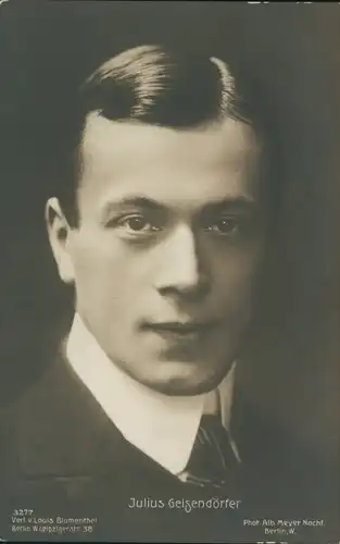 Ak Schauspieler Julius Geigendörfer, Portrait