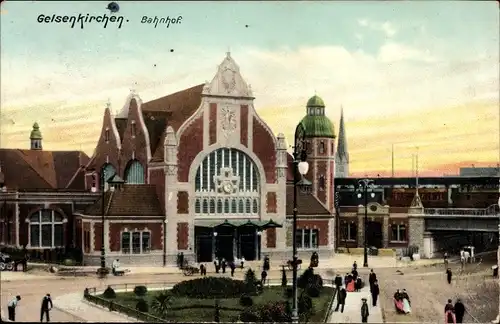 Ak Gelsenkirchen im Ruhrgebiet, Hauptbahnhof