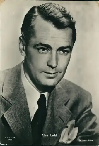 Ak Schauspieler Alan Ladd, Portrait