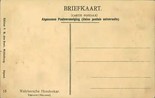 Ak Walcheren Zeeland, Windmühle, Milchkarren, Trachten, Hundekarren