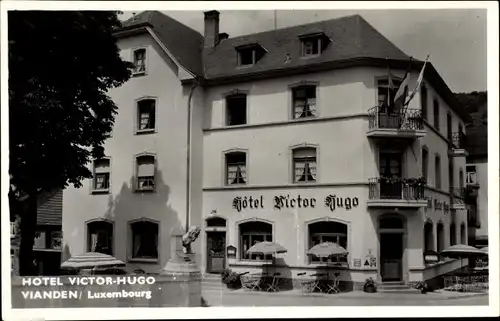 Ak Vianden Luxemburg, Hotel-Victor-Hugo