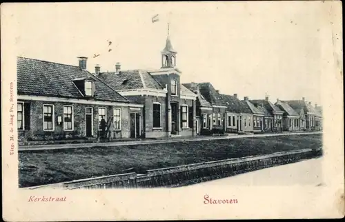 Ak Staveren Stavoren Friesland Niederlande, Kerkstraat