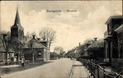 Ak Marssum Marsum Friesland Niederlande, Buurt