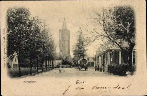 Ak Soest Utrecht Niederlande, Kerkebuurt