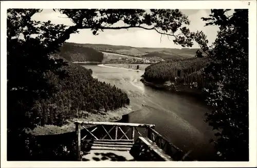 Ak Saale Orla Kreis, Bleilochtalsperre, Stausee, Saaletalsperre, Heinrichstein