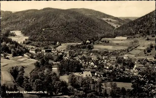 Ak Sitzendorf in Thüringen, Panorama vom Ort