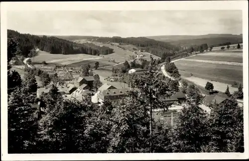 Ak Benignengrün Wurzbach in Thüringen, Panorama