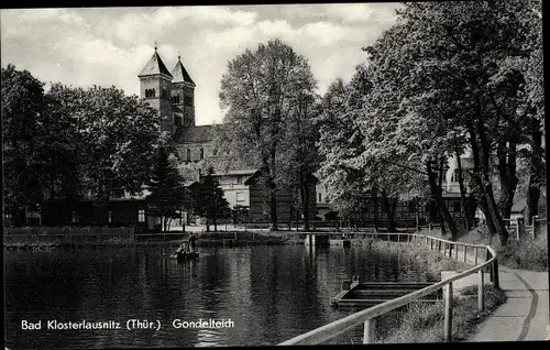 Ak Bad Klosterlausnitz in Thüringen, Gondelteich