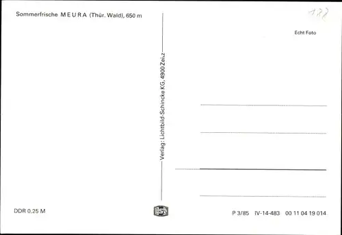 Ak Meura im Thüringer Wald, Panorama