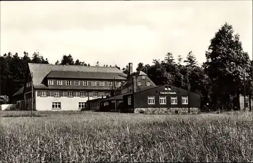 Ak Holzhau Rechenberg Bienenmühle Erzgebirge, Fischerbaude, FDGB-Vertragshaus und HO-Gaststätte