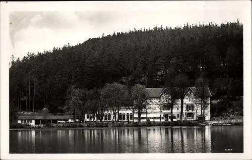 Ak Georgenthal in Thüringen, Kurhaus Schützenhof, Hammerteich