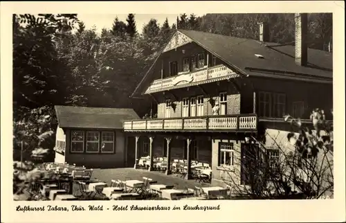 Ak Tabarz im Thüringer Wald, Hotel Schweizerhaus, Lauchagrund